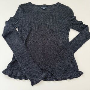 American Eagle Outfitters Dark Blue Knit Top